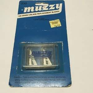 MUZZY #330 BROADEHEAD REPLACEMENT BLADES, 125  Grain, 3-blade, 18 Pk. - Picture 1 of 3