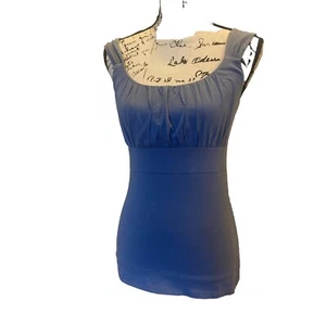 Ann Taylor Sleeveless  Blue Lace Tank Top Women Size XS - Picture 1 of 2