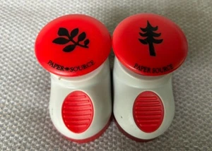 Pair Of Paper Source Paper Punch Fir Tree & Leaf Crafting Scrapbooking Card - Picture 1 of 3