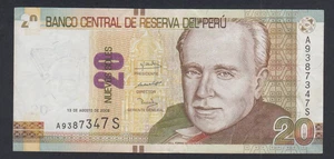 (FR1) Peru 20 Soles 2009 Nr. A9387347S - lartdesgents.fr BCAT108 - Bild 1 von 2