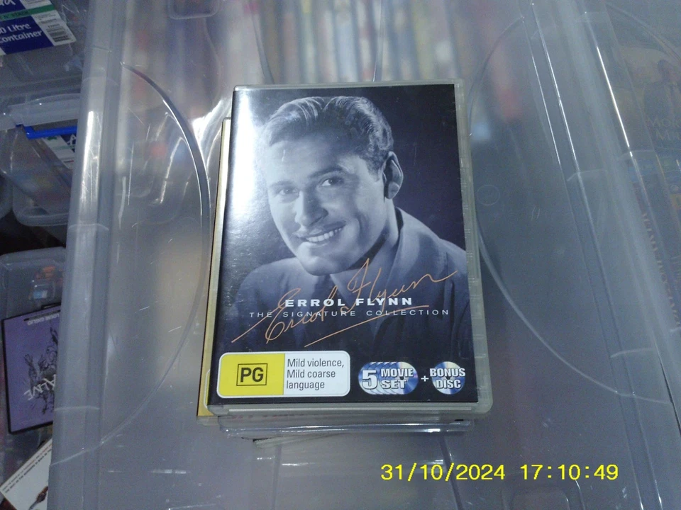Errol Flynn - The Signature Collection. very good condition dvd region 4 t492 - image 1 of 1