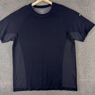 Camisa Atlética Fabletics Para Hombres XL Negra Camiseta de Rendimiento Transpirable Entrenamiento Entrenamiento Foto 1 de 4