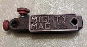 Mighty Mag Magnetic Holder USA Made Vtg Magnetic Base Heavy Duty Metal - Picture 1 of 6