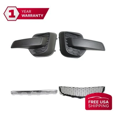 格栅组件 + 铬装饰 + 雾灯罩适用于 2010 - 2015 雪佛兰 Equinox — 第 1/4 张图片