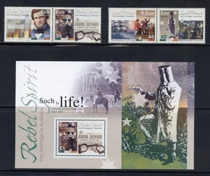 Ireland 1306a, 08a,09 MNH, Irish Heritage in Australia Set with S/S from 2001. - Picture 1 of 1
