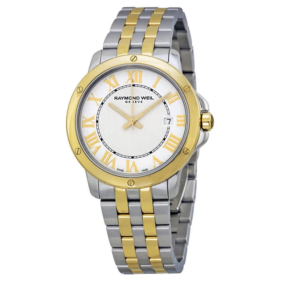 Reloj para hombre Raymond Weil Tango esfera blanca dos tonos 5591-STP-00308 Foto 1 de 1