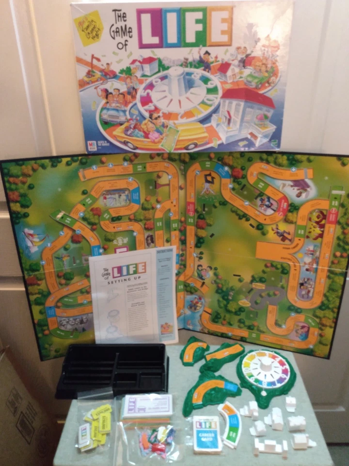 The Game of Life 2000 Board Game Hasbro Milton Bradley Fully Complete See Pics - Image 1 of 4