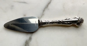 Sterling Silver Stainless Steel Blade Vintage Cheese Spreader Server - Picture 1 of 5