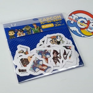 Capcom Flake 30 Stickers Set Character Seals Japan New Street Fighter Bio Hazard - Picture 1 of 3