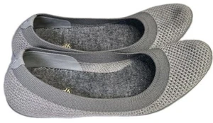 Allbirds Tree Breezers Damen Größe 6 Grau Strick Flats Slipper - Bild 1 von 4