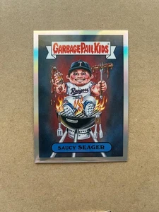 2025 Bowman Chrome COREY SEAGER Garbage Pail Kids "Saucy Seager" GPK SSP - Picture 1 of 3