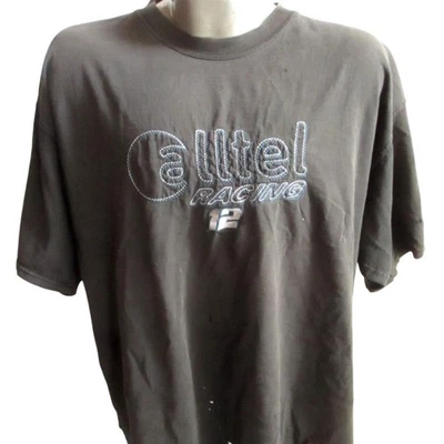 T-shirt Mens XL Vtg Ryan Newman #12 Nascar Racing Trashed Embroidered 1990's - Image 1 of 4