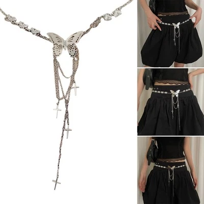 Ethnic Dress Chain Belt Butterfly Waist Chain Skirt Chain Belt Waist Decoration - Image 1 of 4