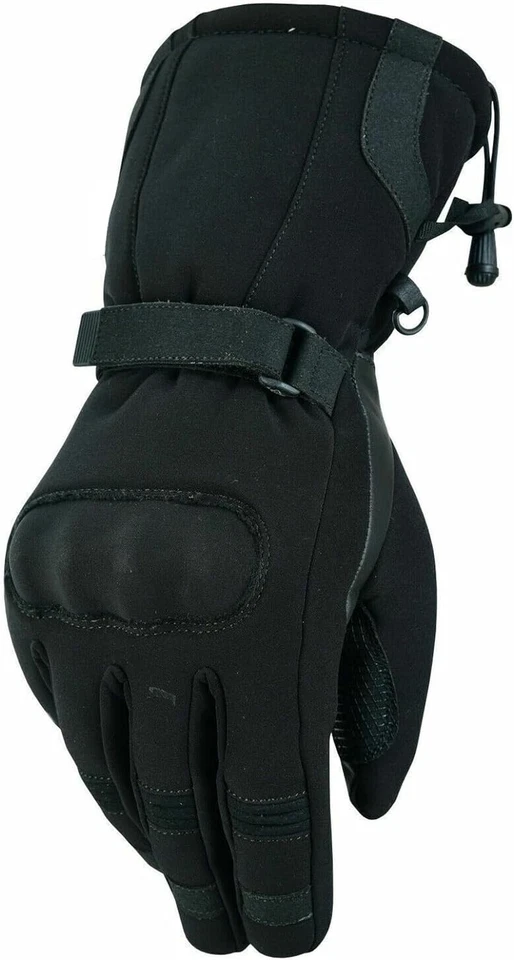 Guantes de motocicleta para hombre Geniune cuero cálido invierno clima frío guante de dedo completo Foto 1 de 4