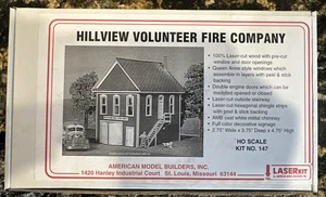 American Model Builders LaserKit HO Scale Kit #147 Hillview Volunteer Fire Co. - Picture 1 of 7