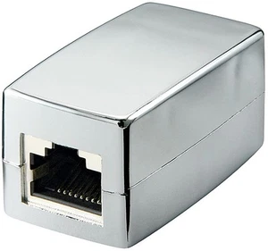 10x Modularkupplung; CAT 5 RJ45 2xF 1:1 MODULAR KUPPLUNG - Photo 1/2