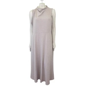 NEW PACT Organic Cotton Cowl Neck Maxi Dress in Wheat Heather WOMEN'S XXL - Picture 1 of 10