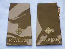 Distintivo di Grado: 2nd Tenente, Royal Welsh , Desert, Paio, R.welsh