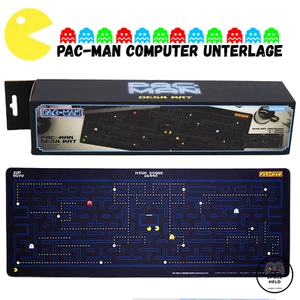 Paladone PAC-MAN Computer Schreibunterlage Desk Mat 30cm x 80cm Gaming Spiele - Bild 1 von 2