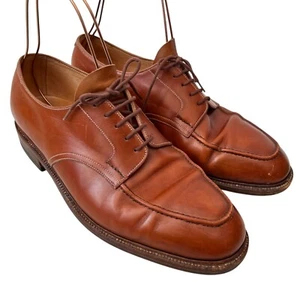 John Lobb bespoke shoes UK 9 US 10 mens brown leather moc toe lace up casual - Picture 1 of 16