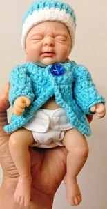 7"GIRL"LILA"Micro Preemie Lifelike Soft Reborn Full Body Silicon WrongedBABYDOLL - Picture 1 of 9