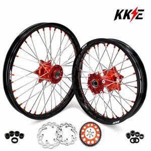 KKE 21-18'' Cast Hub Wheels Rims Fit KTM XC SX EXC MXC SXF 125-380CC 2000-2002 - Imagen 1 de 12