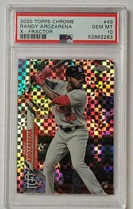 2020 Topps Chrome X-Fractor RANDY AROZARENA RC #49 PSA 10  - Picture 1 of 2