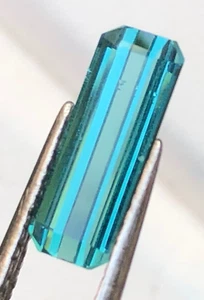 Tormalina indicolite blu taglio sfaccettato 1,70 ct gemma sfusa dall'Afghanistan - Foto 1 di 16