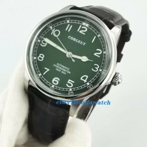 Reloj Corgeut 42MM esfera verde gaviota ST1612 automático mecánico relojes para hombre - Imagen 1 de 7