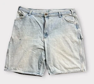 Dickies Denim Jeans Shorts Jorts Fit Size 40 Light Wash Y2K Baggy Tagged 42 - Picture 1 of 14