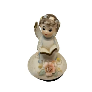 Vintage National Pottery Co Napco Trinket Dish Replacement Angel Lid 3" - Bild 1 von 5