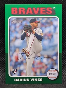2024 Topps Heritage High Number Darius Vines Rookie Green Border #650 - Picture 1 of 2