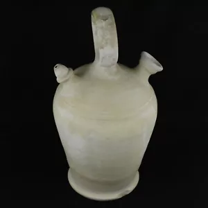 BOTIJO Bucaro Antigua Ceramica Blanca Alfar ANDREX BOIS Agost Alicante c.1970's - Imagen 1 de 6