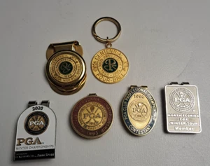 PGA GOLF MONEY CLIP LOT & KEYCHAIN FROM 100 YEAR FOUR BALL - Picture 1 of 21