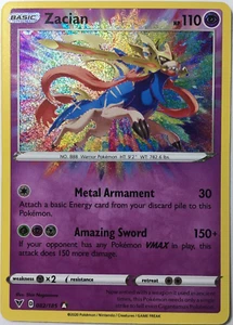 Pokemon Zacian 082/185 Schwert & Schild Vivid Voltage Amazing Rare Near Mint - Bild 1 von 2