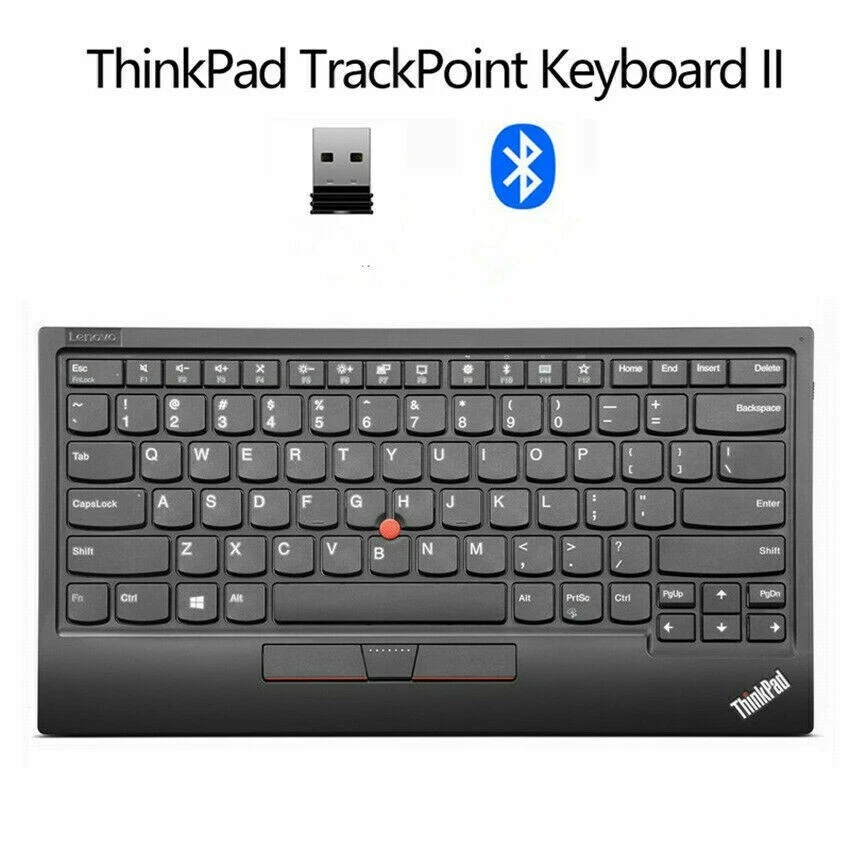 Lenovo ThinkPad second generation wireless Bluetooth keyboard 4y40x49493 - Image 1 of 3
