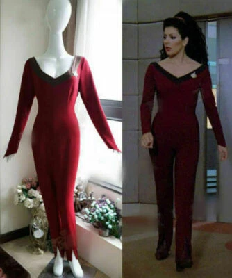 NEW! The Next Generation Cosplay Deanna Troi Jumpsuit Costume要点脸吧 - Image 1 of 4