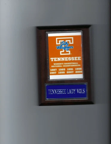 TENNESSEE LADY VOLS CHAMPIONSHIP PLAQUE BASKETBALL NATIONAL CHAMPS VOLUNTEERS Cover