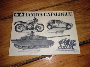 Catálogo Tamiya 1987 Peugeot 205 Turbo 16 Rally Yamaha SRX600 Challenger - Imagen 1 de 4