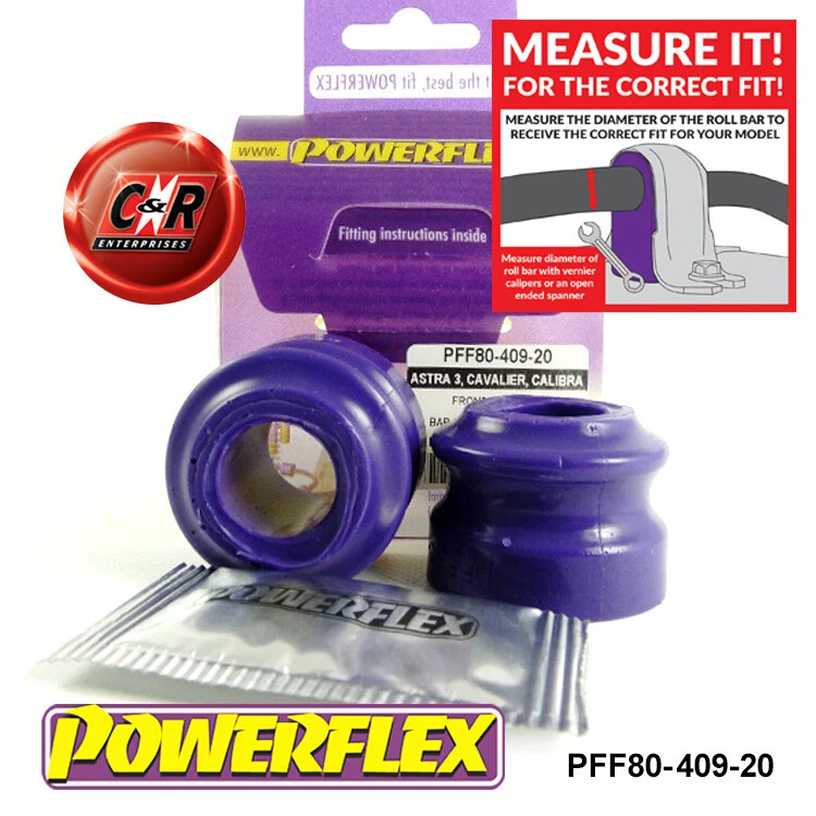 Powerflex Frarb Ojo Perno Cojinete 20mm Para Opel Astra MK3-F 91-98 PFF80-409-20 - Imagen 1 de 4