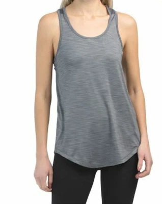 Camiseta sin mangas Reebok Vital Tonal Slub Active para mujer talla L Quietshade (gris) Foto 1 de 4