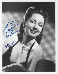 Schönes VIRGINIA O'BRIEN signiertes 8 x 10 Foto MGM - Bild 1 von 1