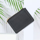 New Multi Card Solid Color Wallet Women's Money Clip Pu Leather Zipper Card B FT