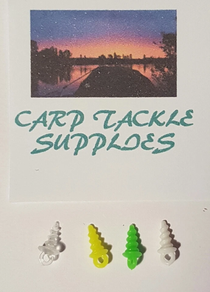 10 tornillos de cebo - colores = claro, verde, amarillo, blanco - pesca de carpa    Foto 1 de 1