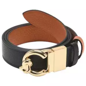 Cintura COCCINELLE C-ME Donna Pelle Reversibile Nero Marrone - E3SSM110601374-M - Foto 1 di 3