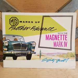 MG Magnette Mark IV Sales Brochure Fold Up Safety First   Swanky Barn - Picture 1 of 12