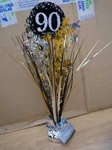 6 x 90th Birthday Table centrepiece Amscan Box of 6 Decoration Free post - Picture 1 of 3