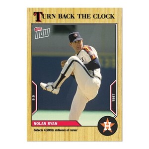 Nolan Ryan 2022 MLB TOPPS NOW Turn Back The Clock 163 Astros