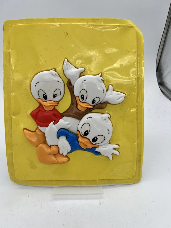 Винтажная пластиковая коллекционная 3D-пазл Disney 1980-е Huey, Dewey и Louie - Изображение 1 из 2