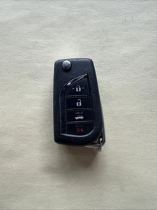 OEM TOYOTA COROLLA FLIP KEY REMOTE FOB HYQ12BFB (4-BUTTON) Keyless Transmitter - Picture 1 of 2